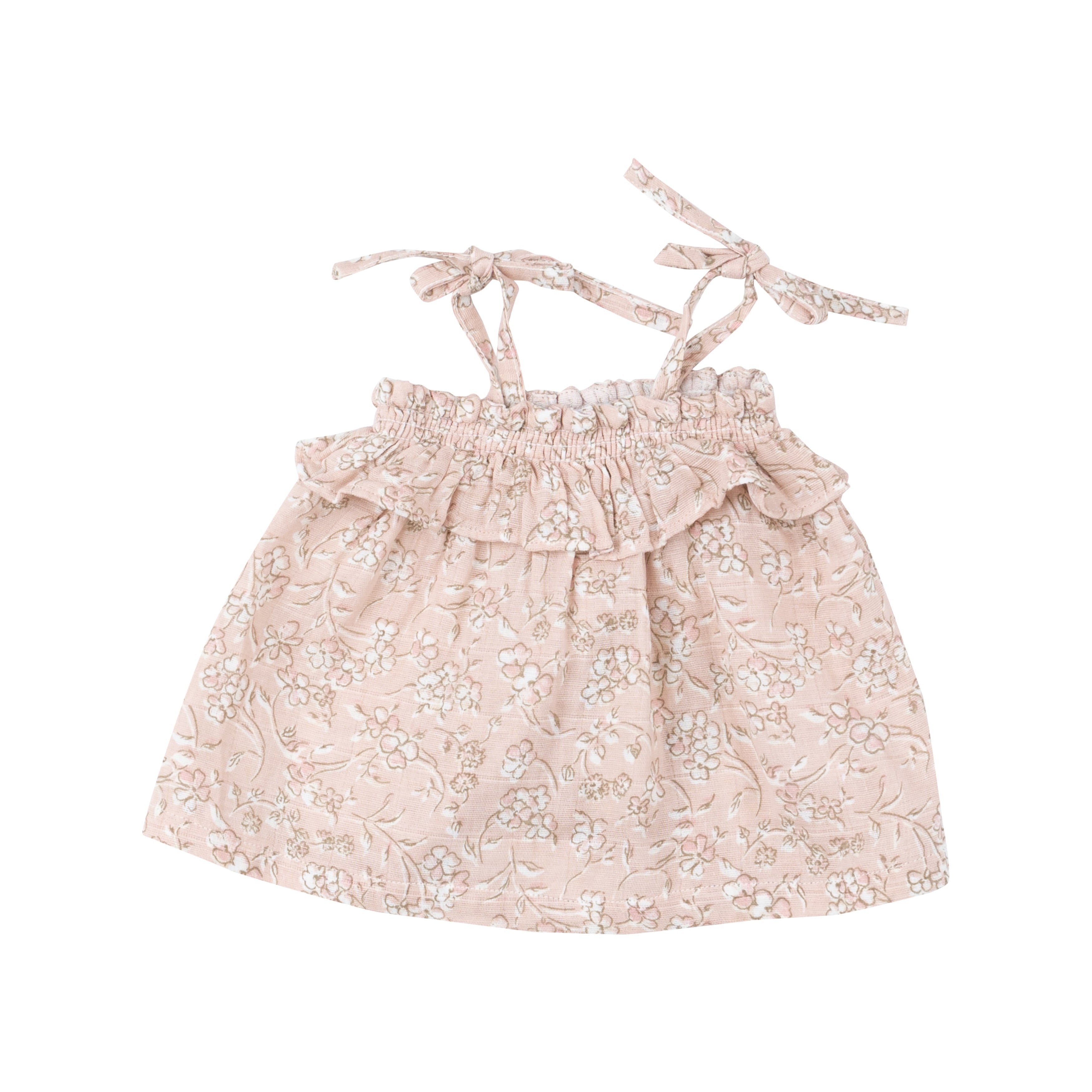 Ruffle Top & Bloomer - Baby's Breath Floral