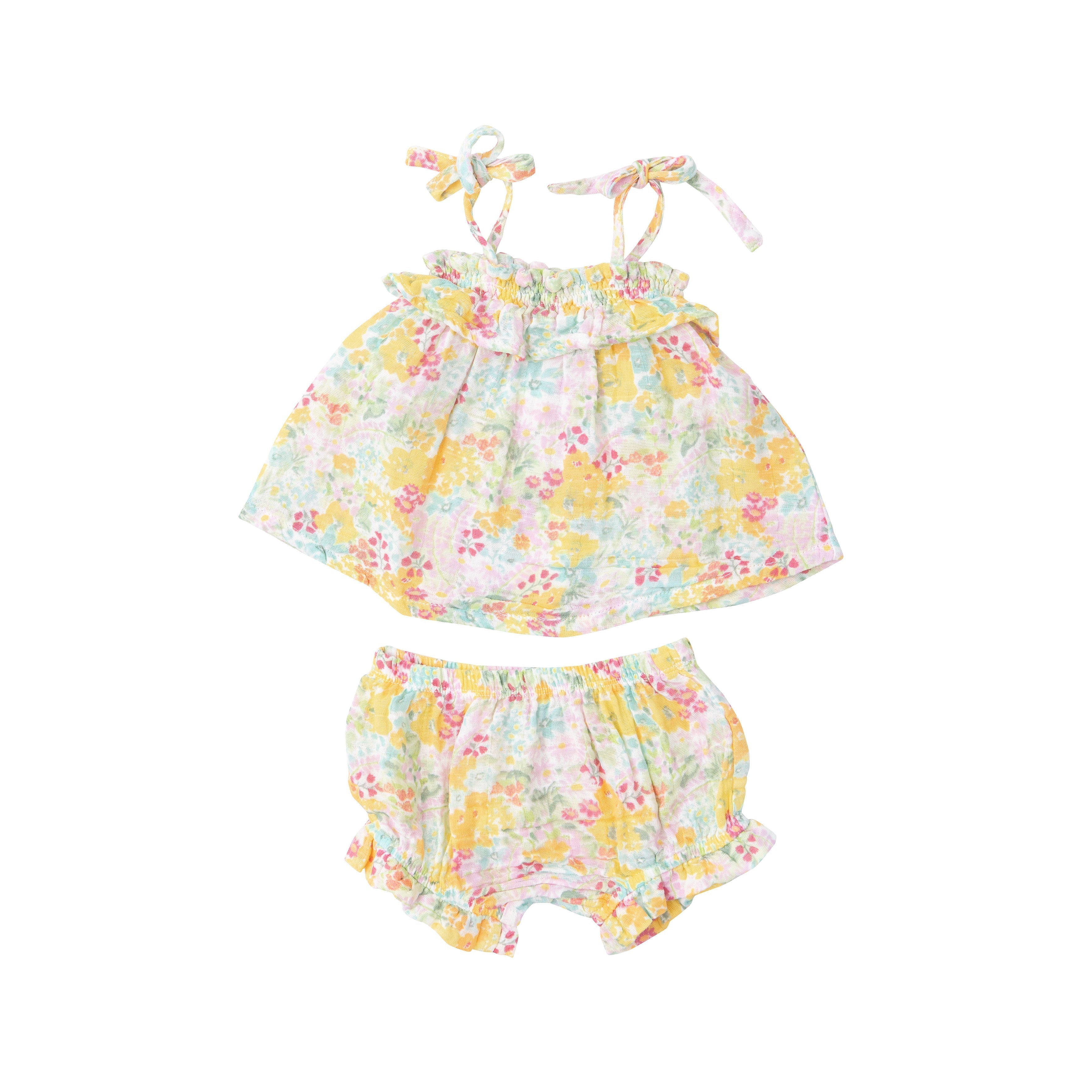 Ruffle Top & Bloomer - Spring Meadow