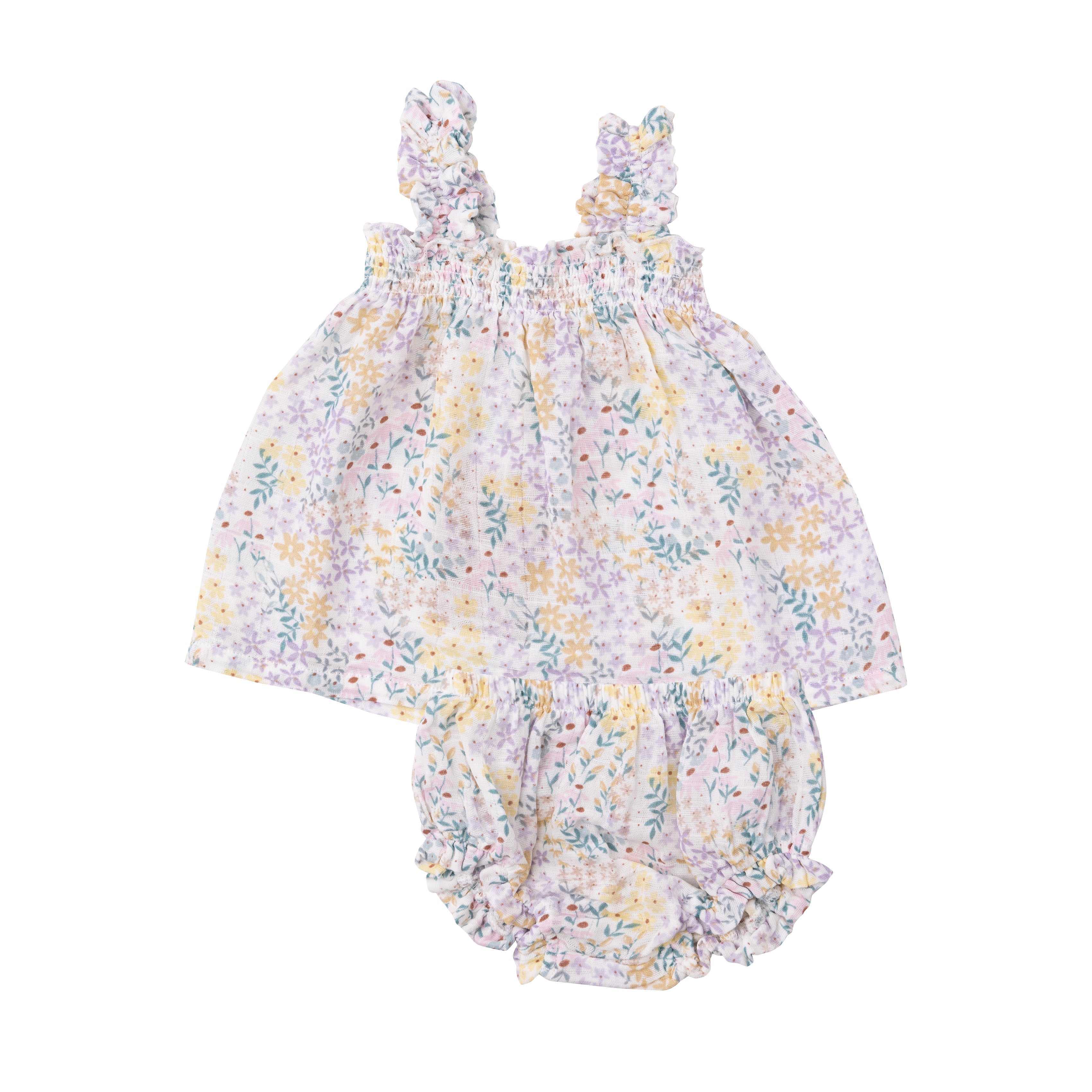 Ruffly Strap Top And Bloomer Set - Spreading Joy