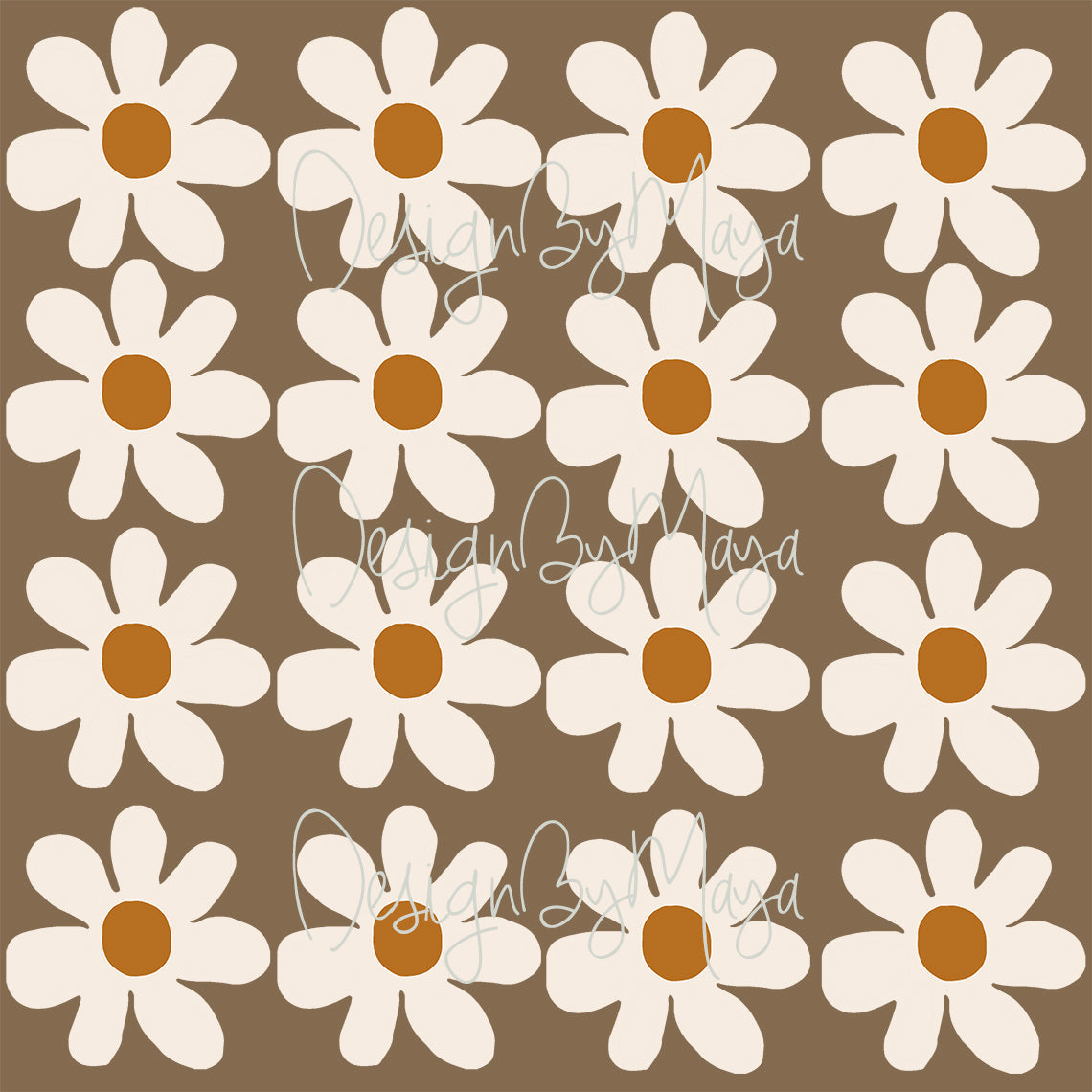 Giant Daisy Flowers - Fabric Nursery Wall Art Decals