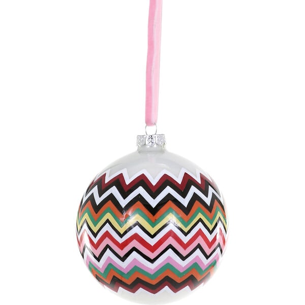 Zig Zag Bauble Ornament