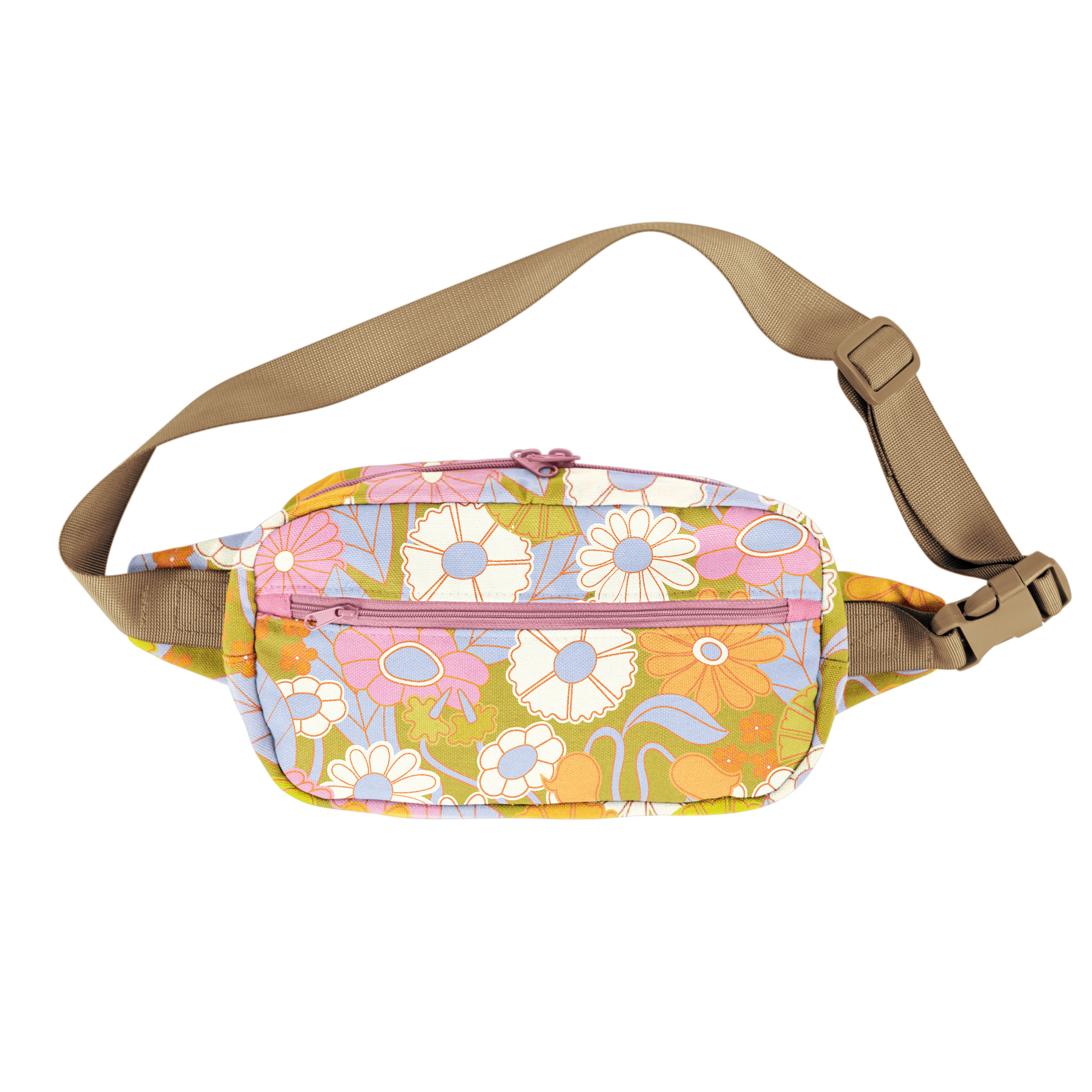 Gatherin Flowers Large Hip Bag