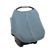 Cotton Muslin Car Seat Canopy - Sea