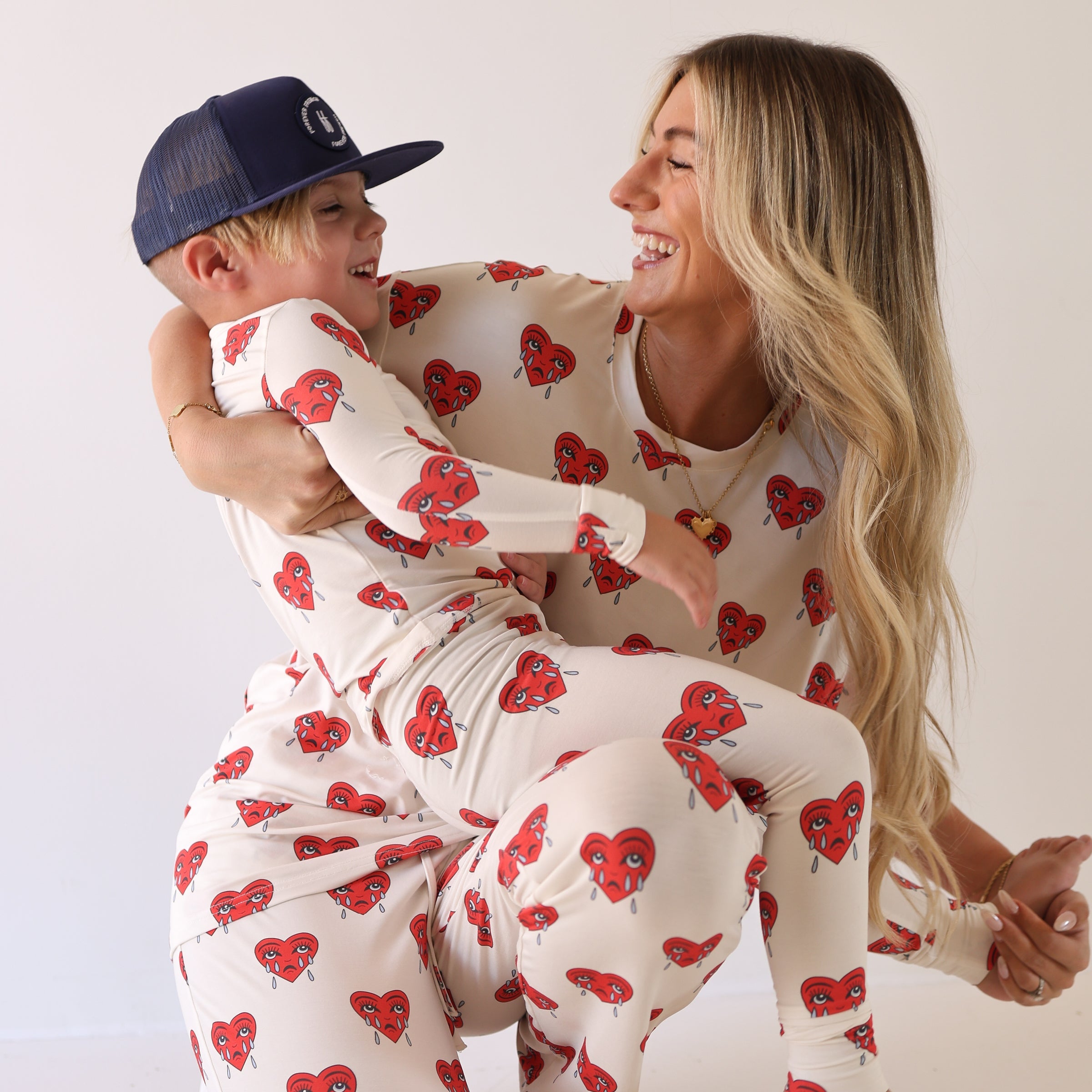 Short Sleeve Women's Bamboo Pajamas | Sad Girl