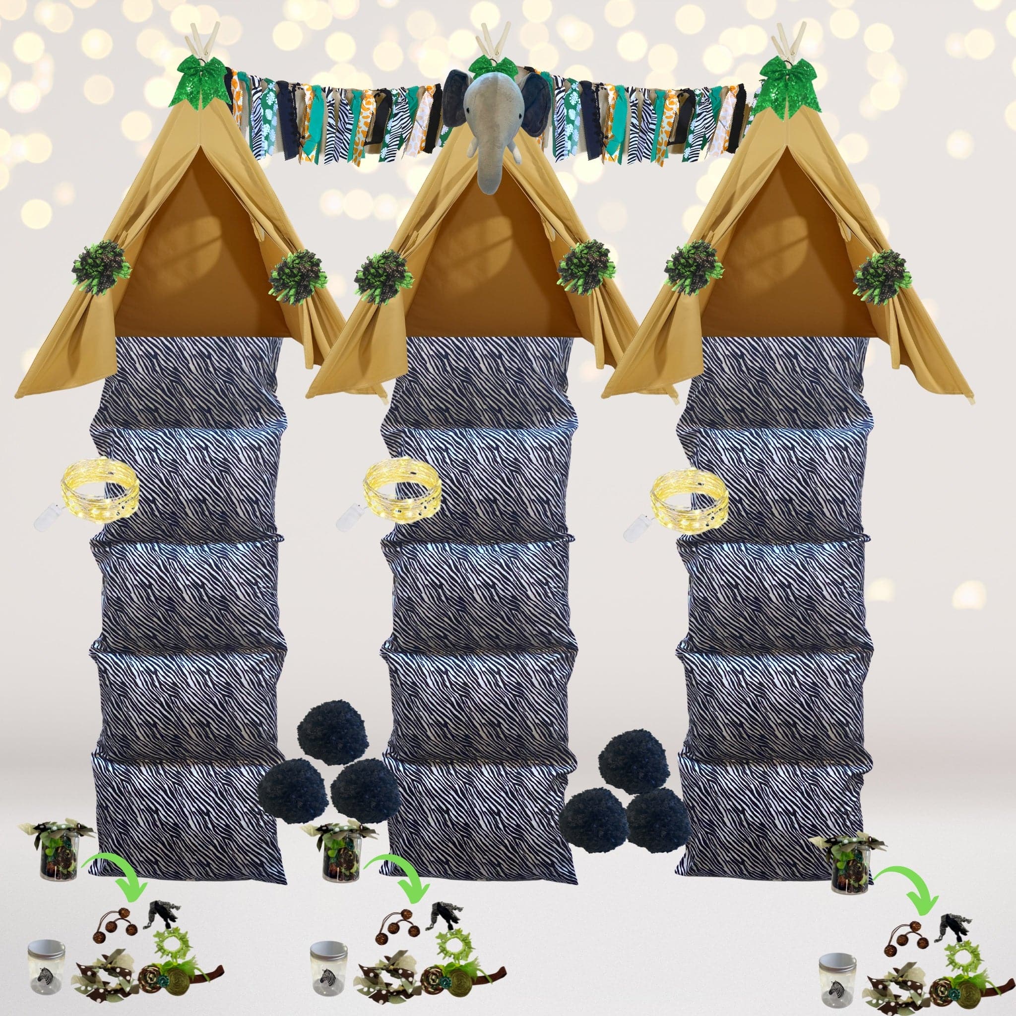 Safari Party In A Box- Jungle Sleepover Party Pack