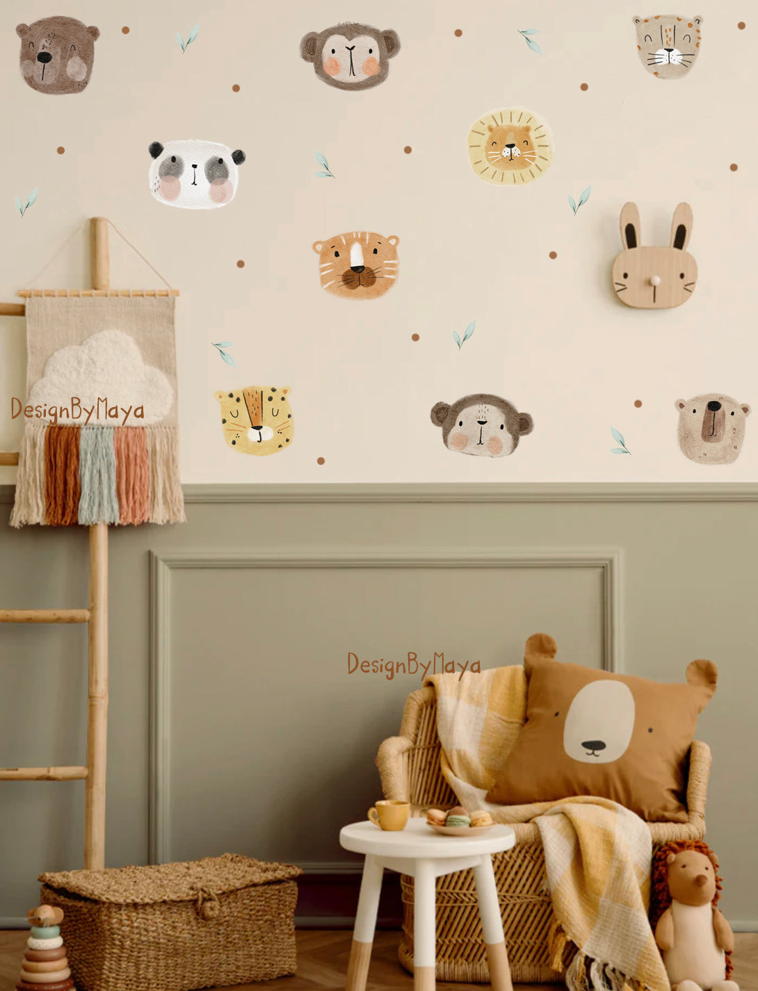 Cats Decals - Fabric Nursery Wall Art Decals