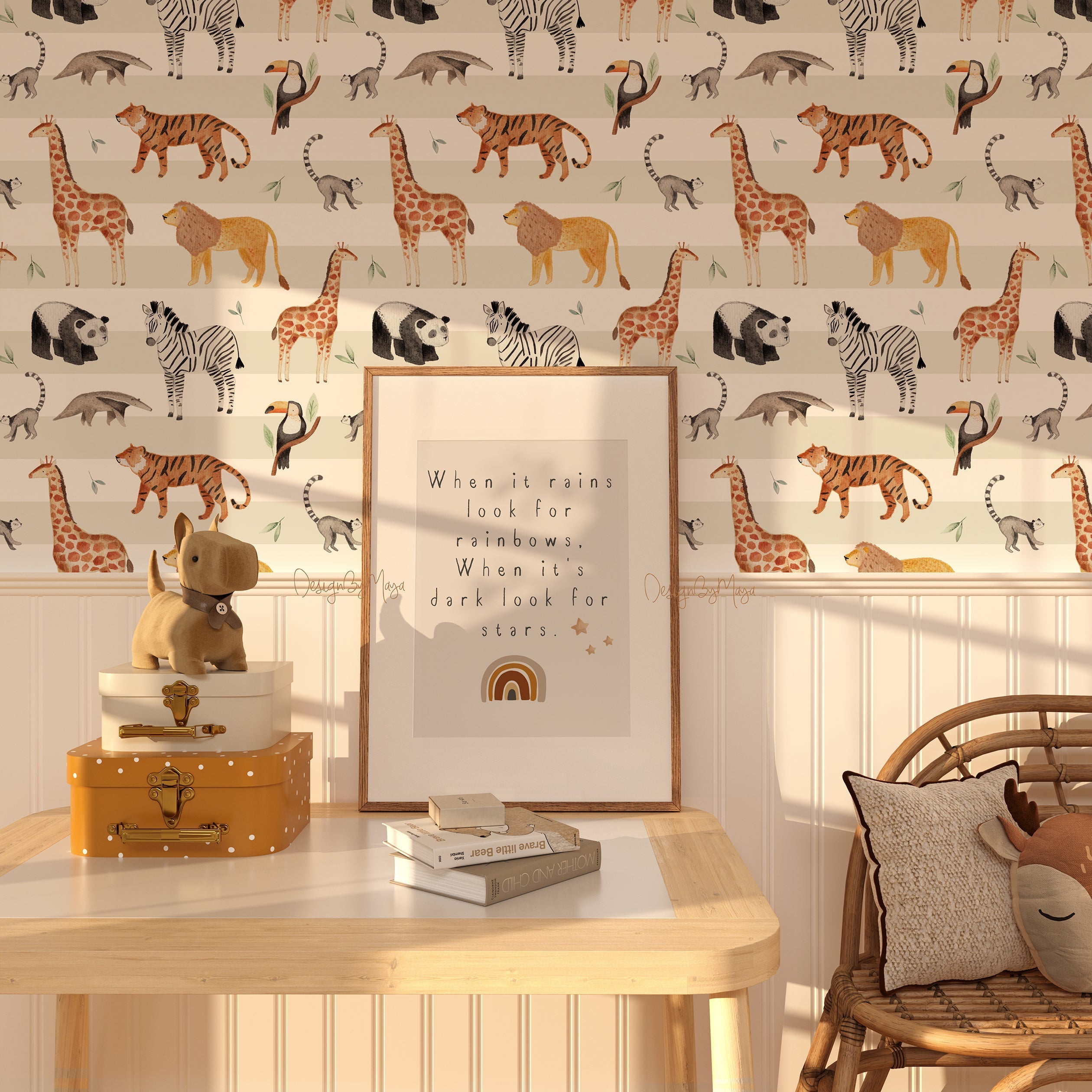 Arctic Animals Wallpaper - Nursery Wall Decor Wallpapers