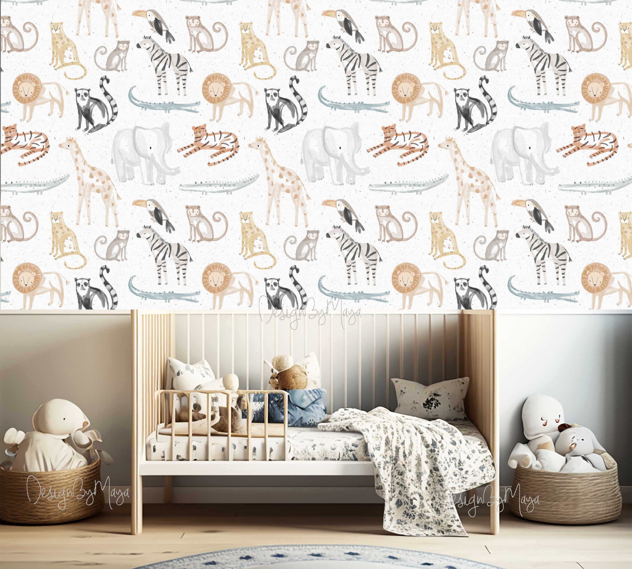 Arctic Animals Wallpaper - Nursery Wall Decor Wallpapers