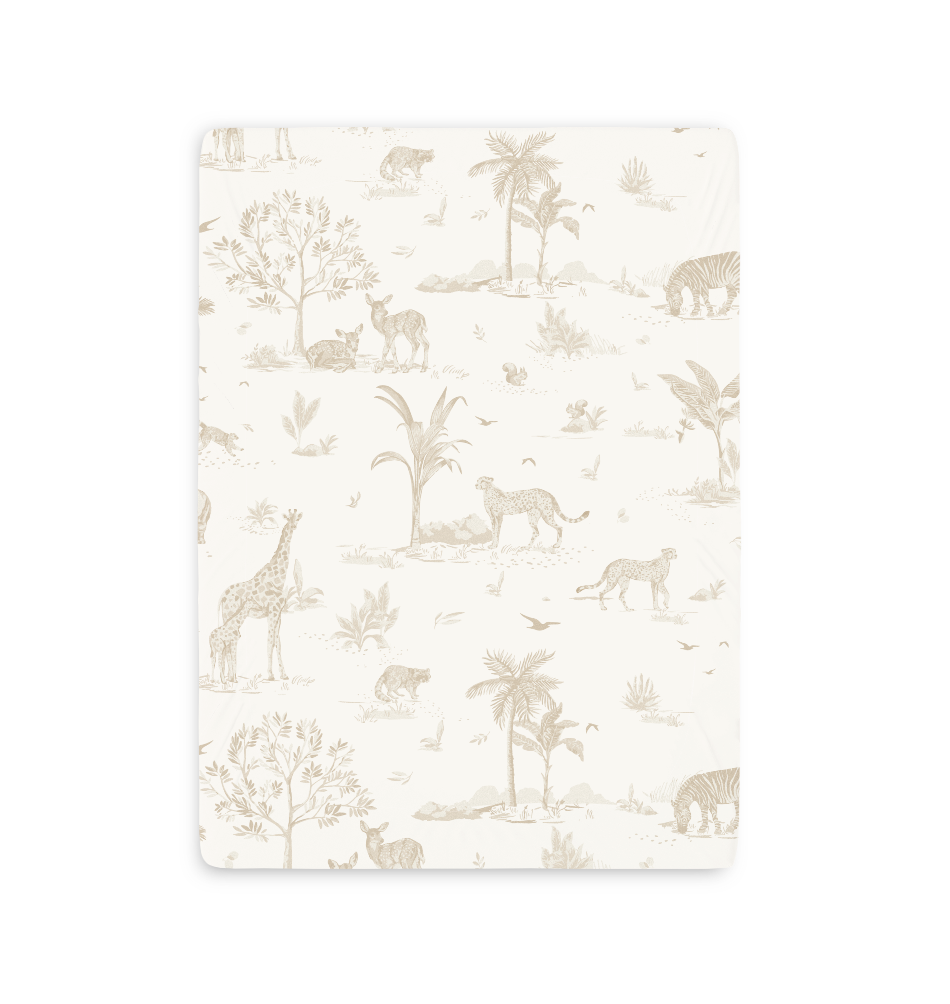 Organic Mini Crib Sheet - Safari & Wild