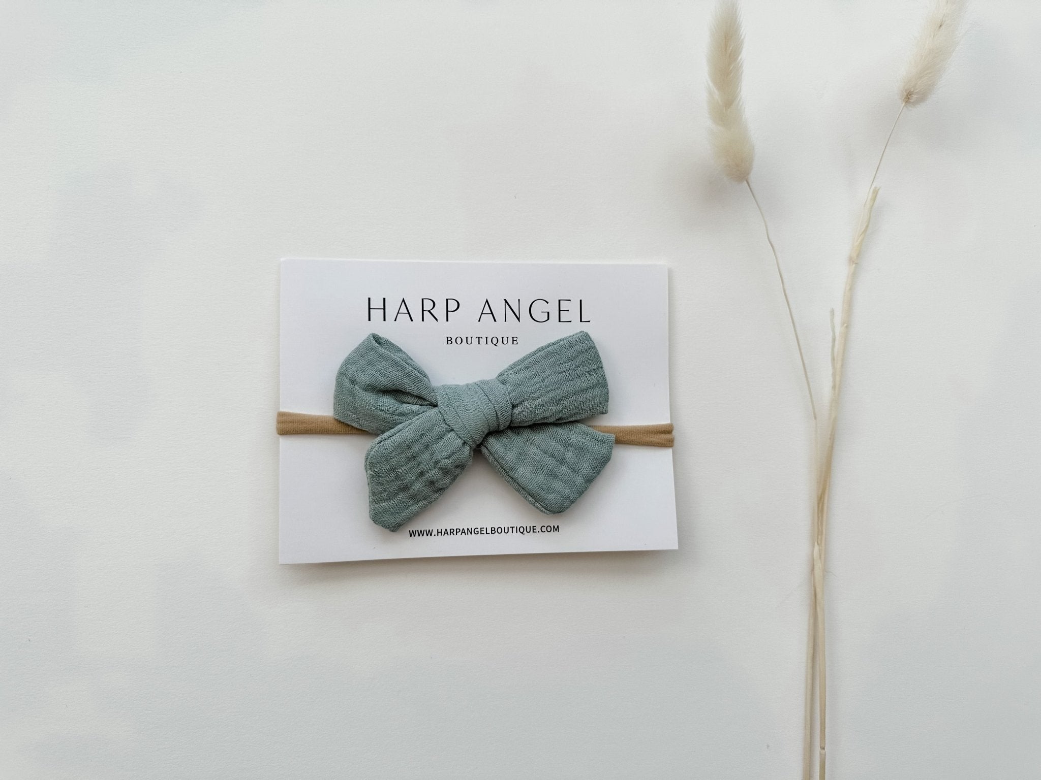 Knot Bow Headband - Sage Green