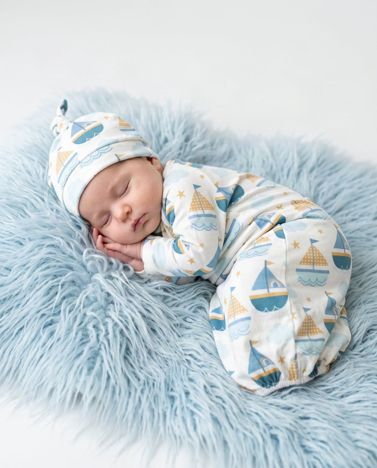 Sail Boat Baby Gown