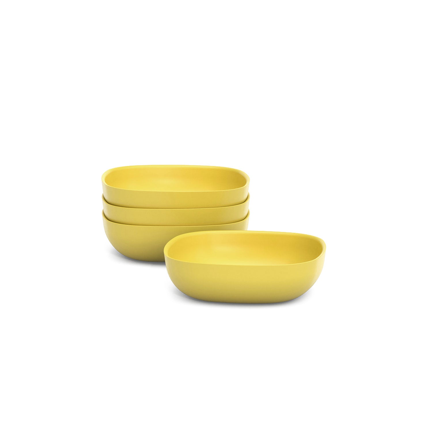 Bamboo Solo Salad Bowl - Set Of 4 - Lemon