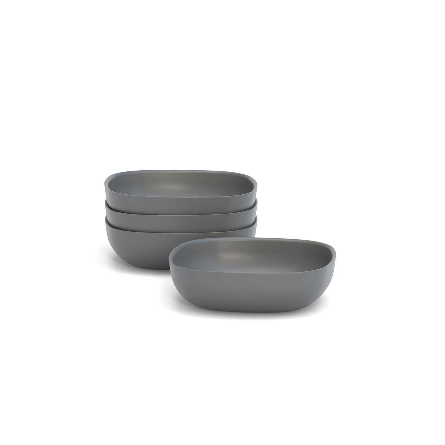 Bamboo Solo Salad Bowl - Set Of 4 - Smoke