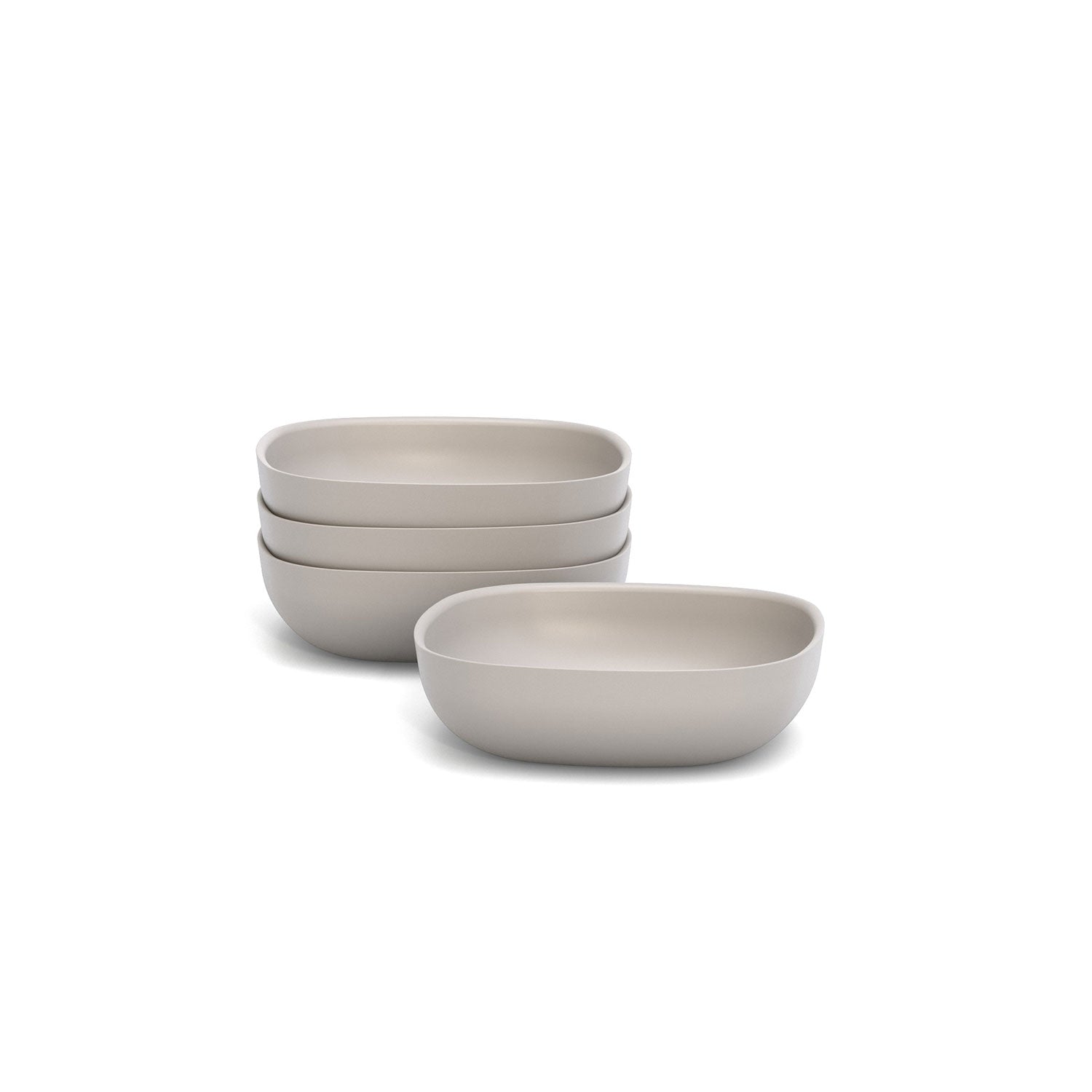 Bamboo Solo Salad Bowl - Set Of 4 - Stone
