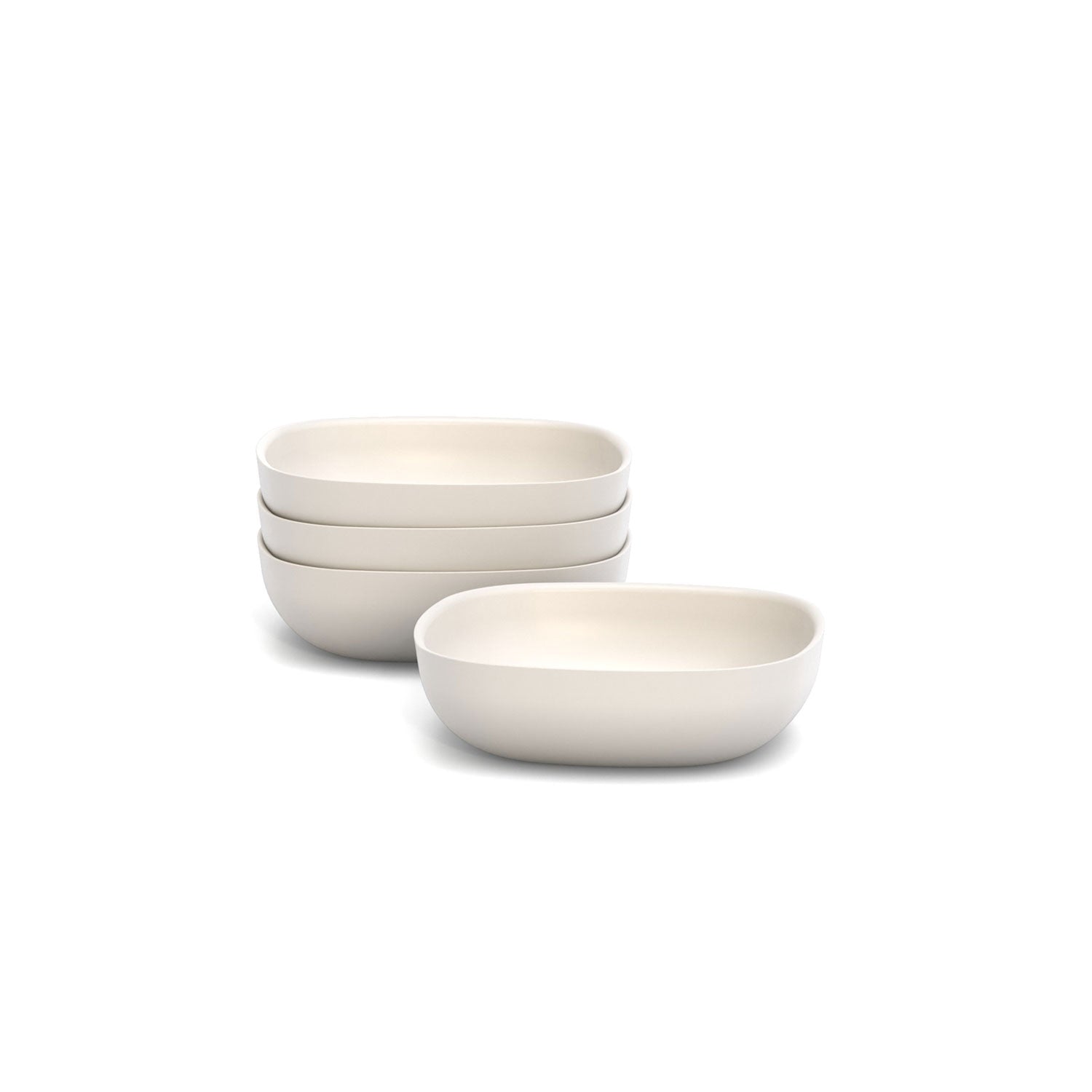 Bamboo Solo Salad Bowl - Set Of 4 - Off White