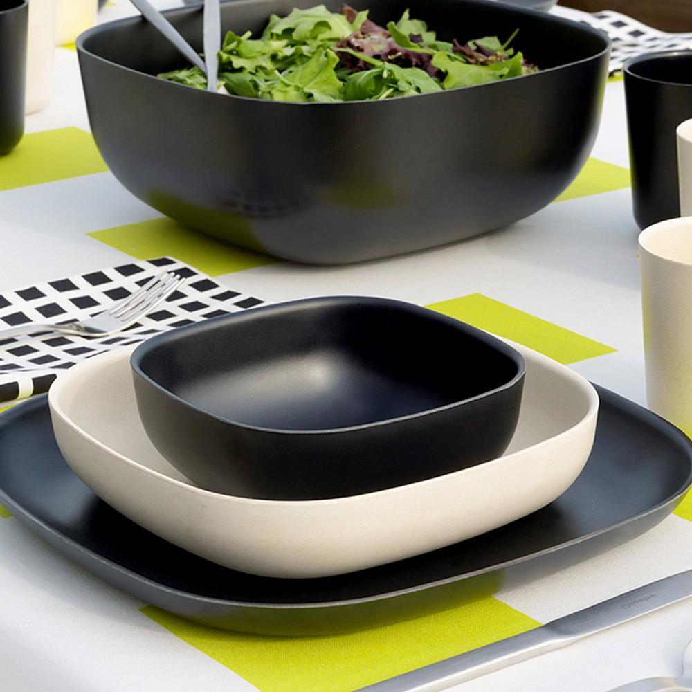 Bamboo Cereal Bowl - 4 Piece Set - Black