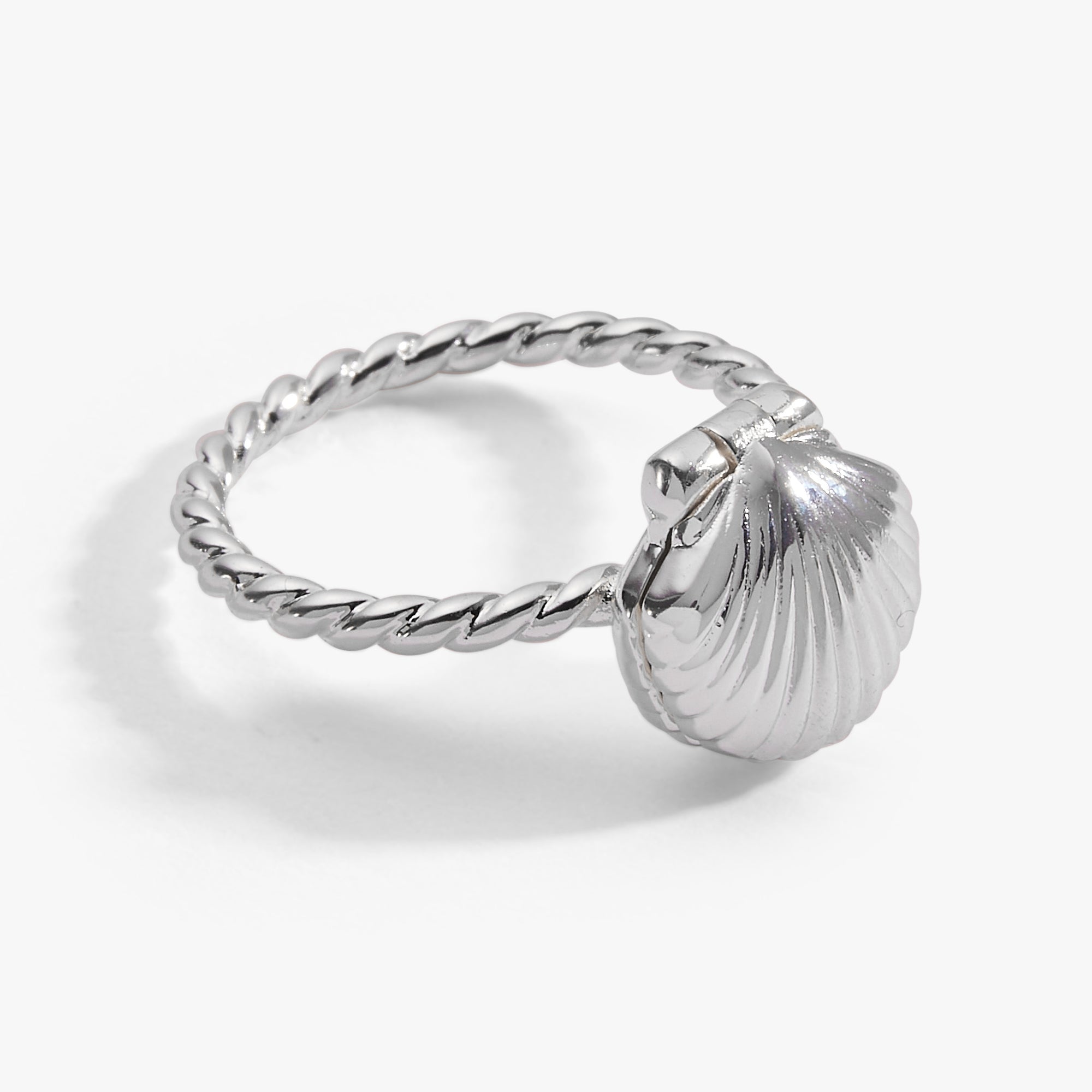 Salt + Sea 'seashells Are Love Letters In The Sand' Locket Ring