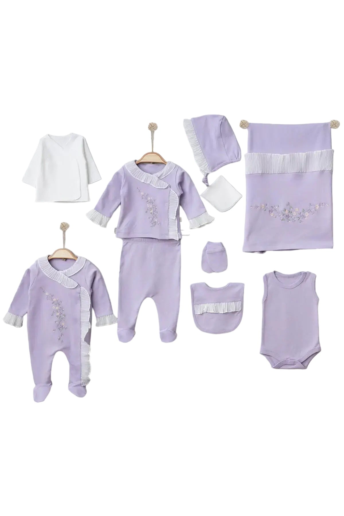 Sandra Lilac Newborn Coming Home Set