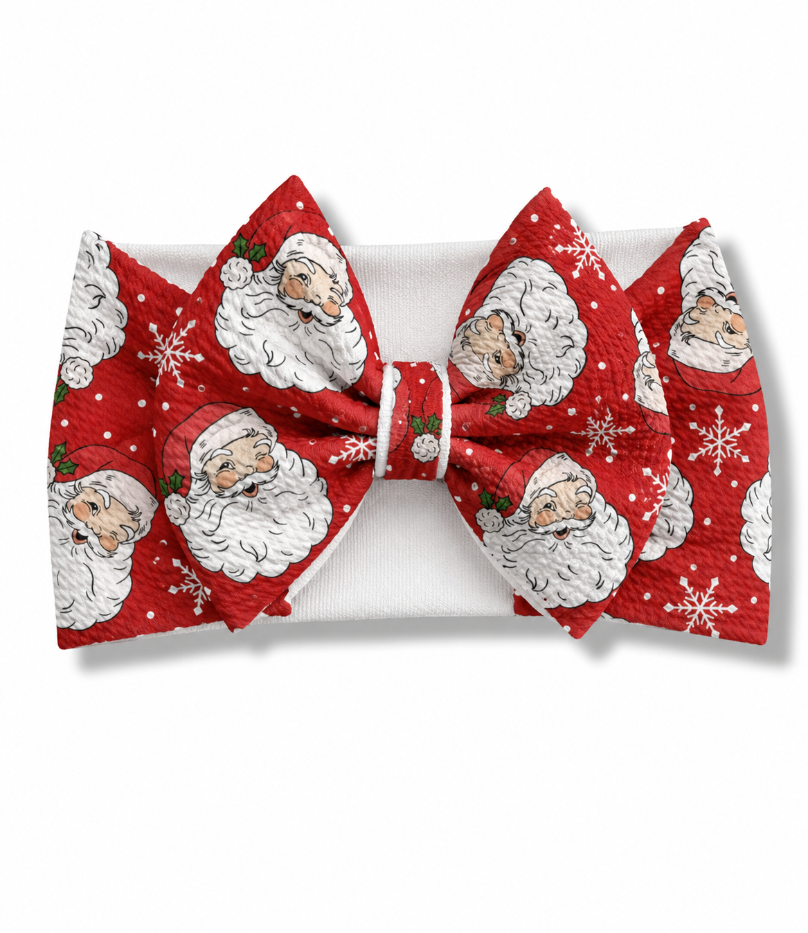 Santa Christmas Headwrap Bow