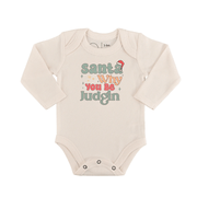 Long Sleeve Graphic Bodysuit | Why Be Judgin