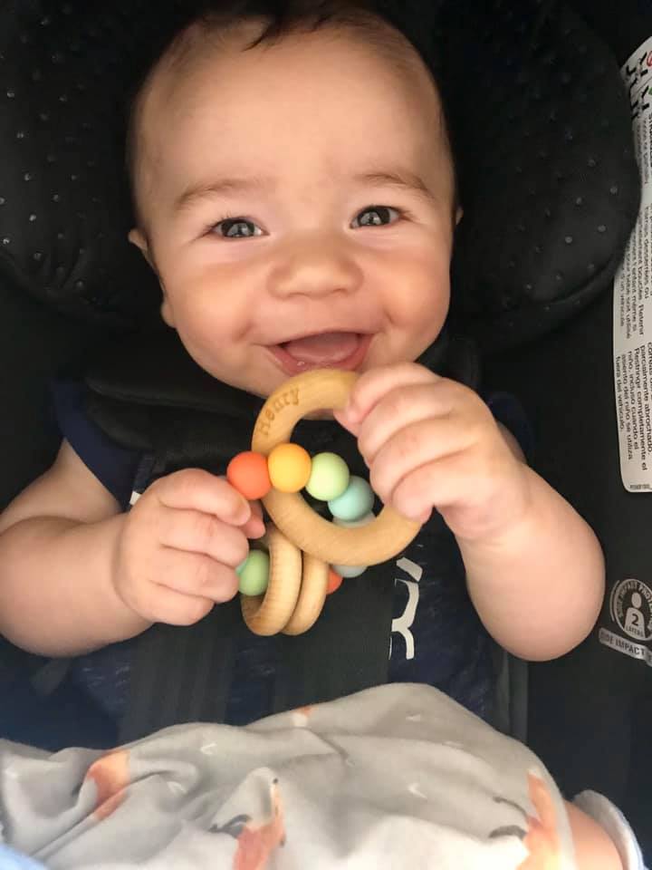 Saturn Ring Wooden Baby Teether