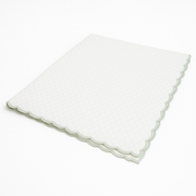 Embroidered Scallop Coverlet - Celadon