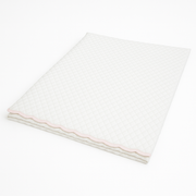 Embroidered Scallop Coverlet - Light Pink