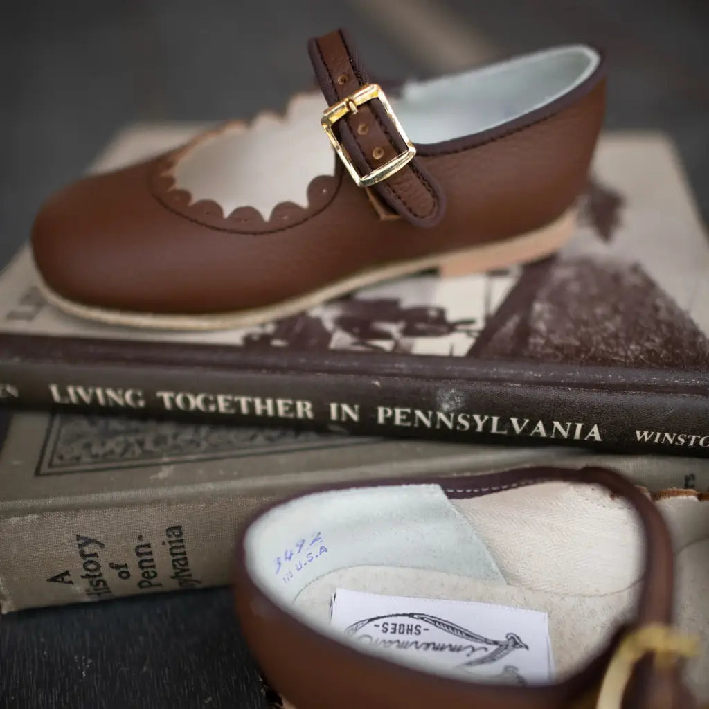Scalloped Mary Jane - Dark Brown