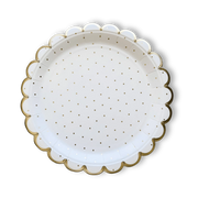 Scalloped Polka Dot Plate