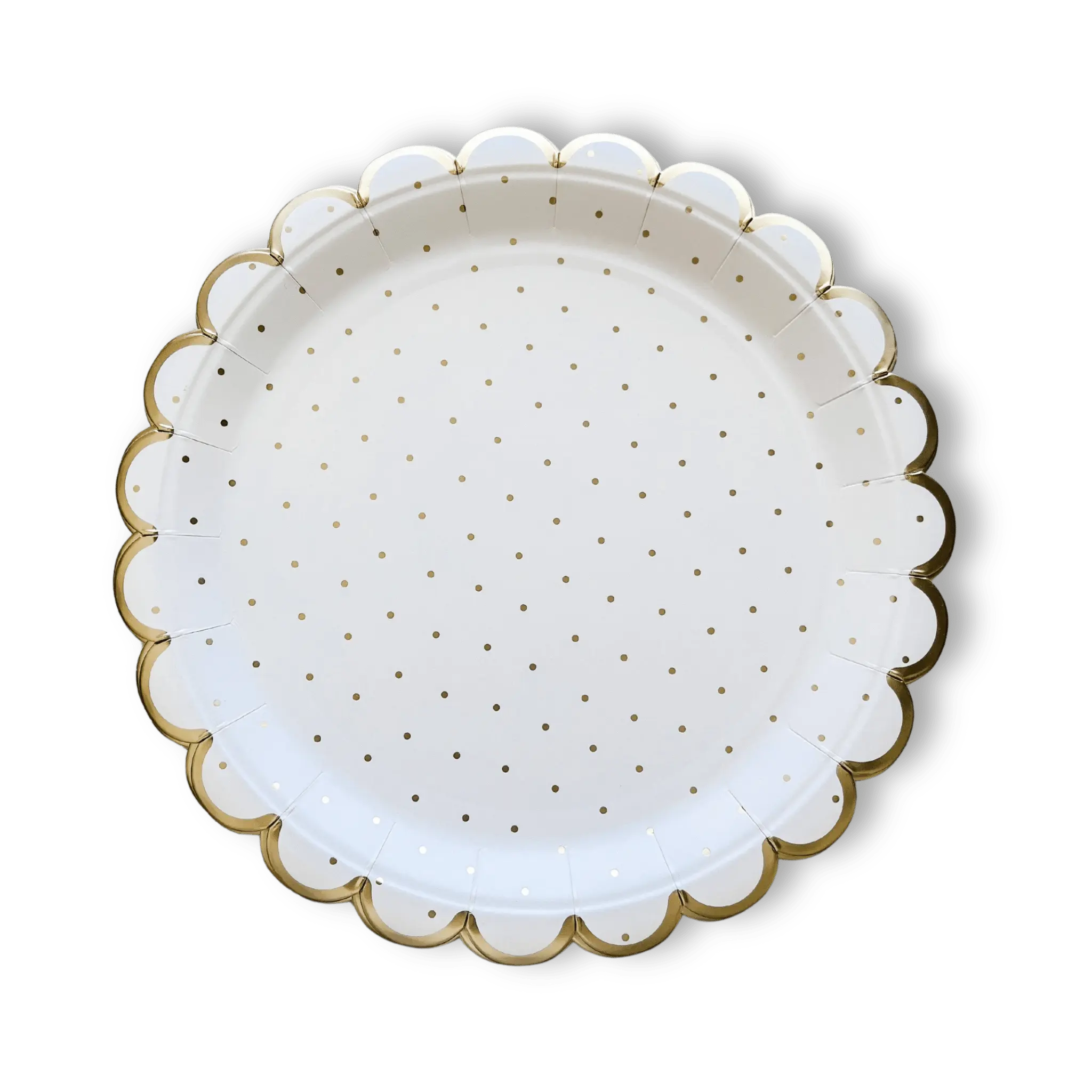Scalloped Polka Dot Plate