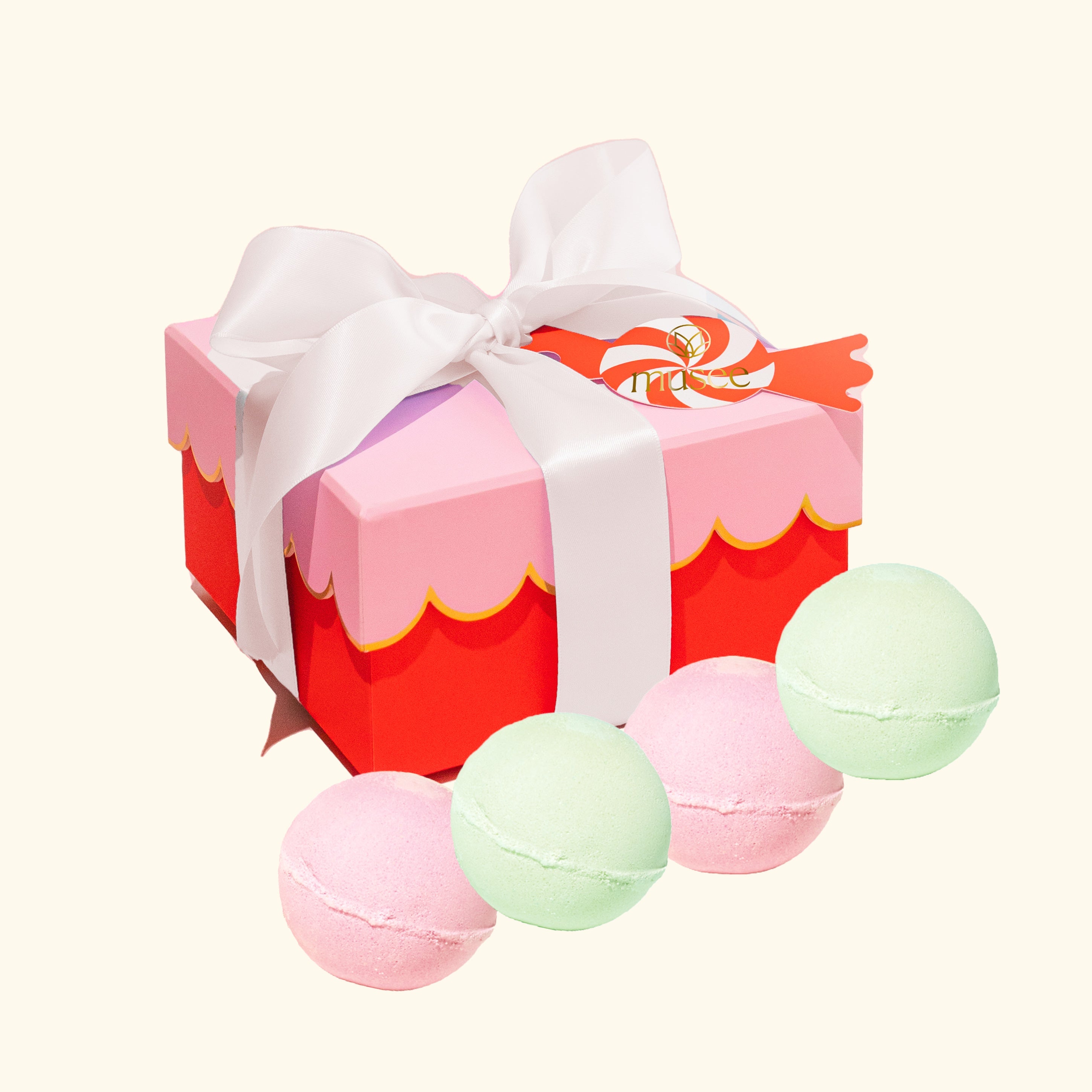 Musee Christmas Scalloped Bath Balm Set