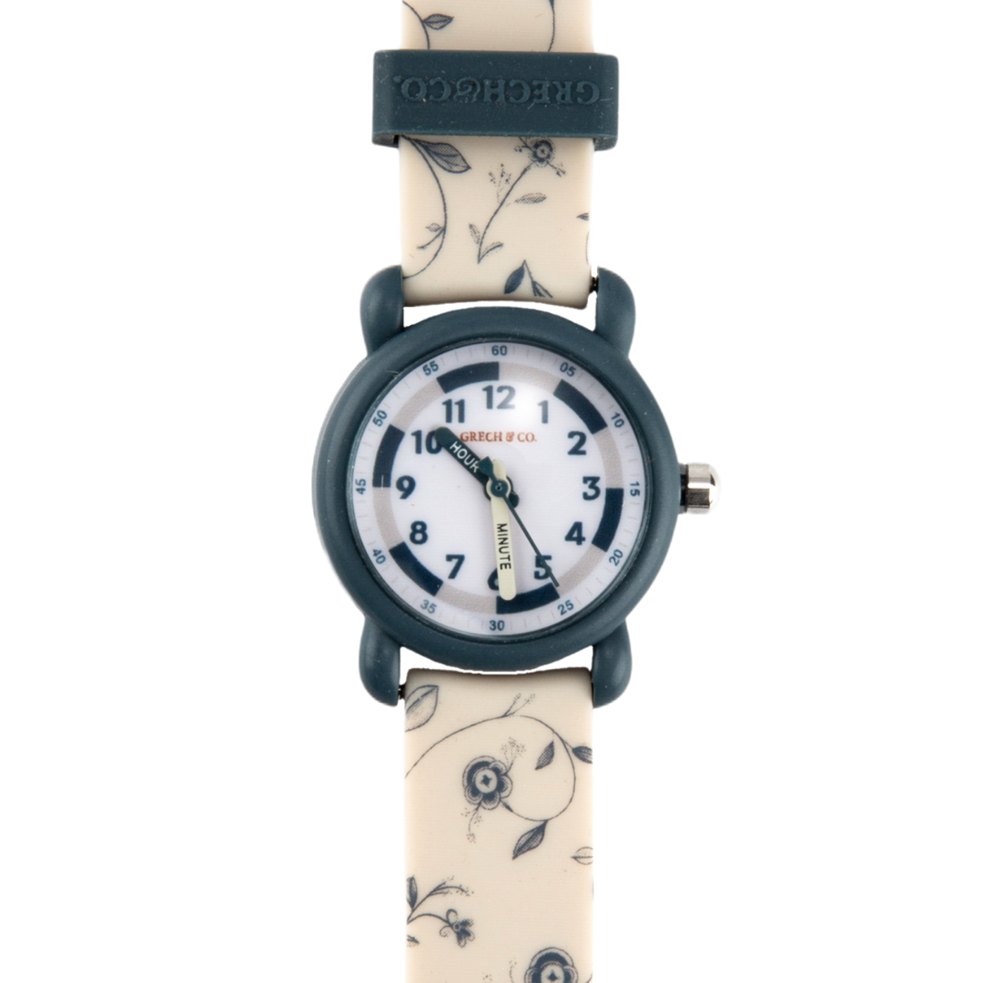 Classic Watches | Silicone + Stainless Steel | Scandi Floral