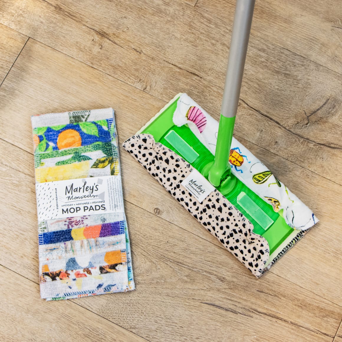 Scrap Felt Mop Pads: Set Of 2