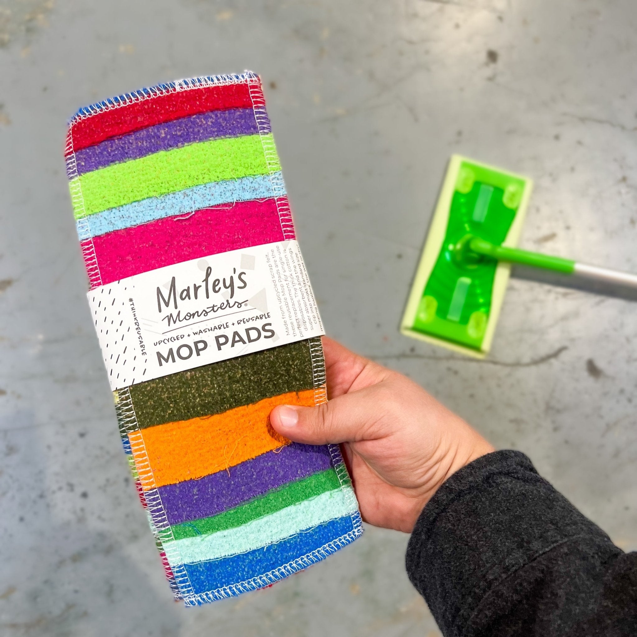 Scrap Felt Mop Pads: Set Of 2