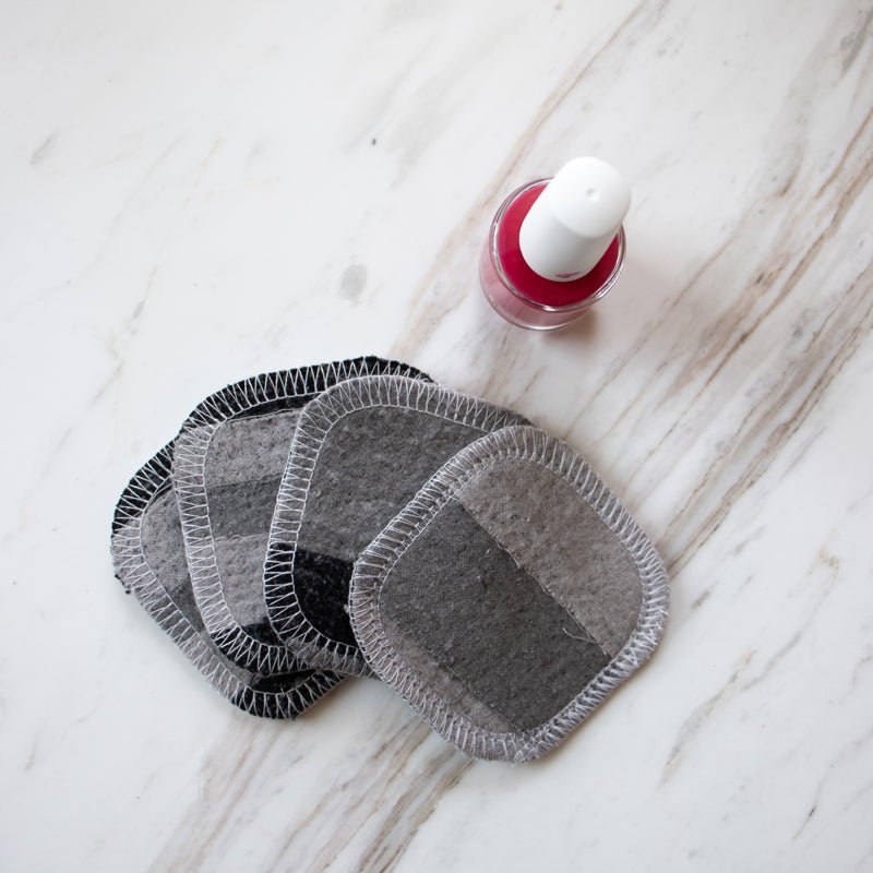 Scrap Felt Polish Pads: Set Of 4 - Zero Waste Upcycled