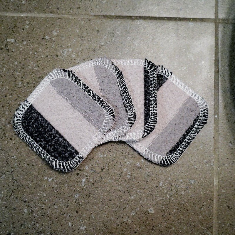 Scrap Felt Polish Pads: Set Of 4 - Zero Waste Upcycled