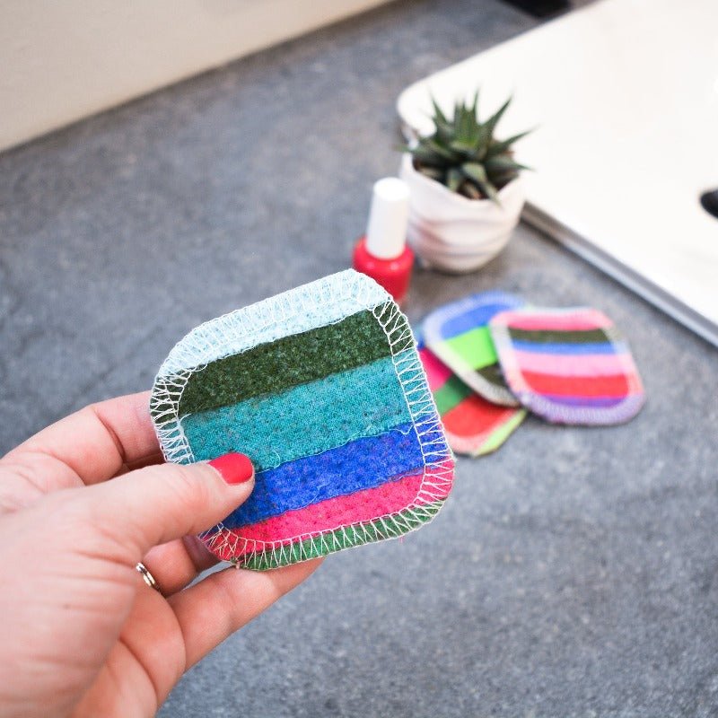 Scrap Felt Polish Pads: Set Of 4 - Zero Waste Upcycled