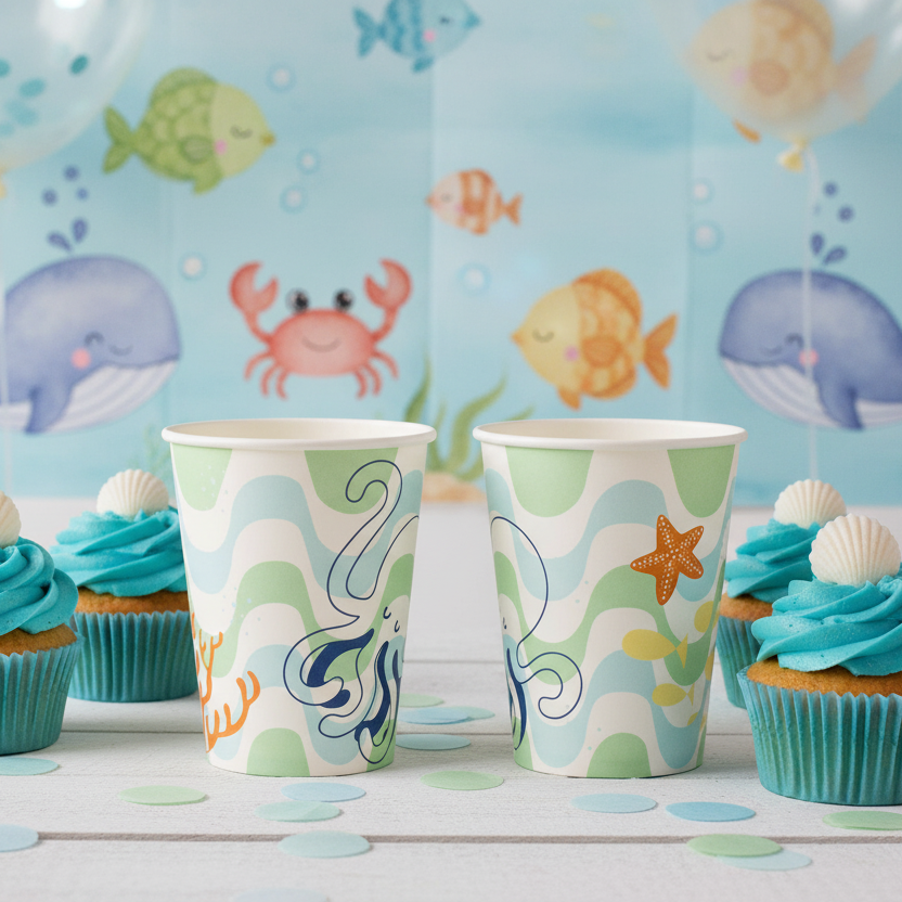 Merry Mermaids Cups (set Of 8)