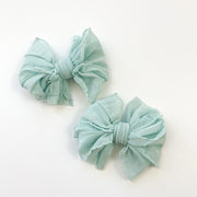 Seafoam | Ruffled Hair Clip