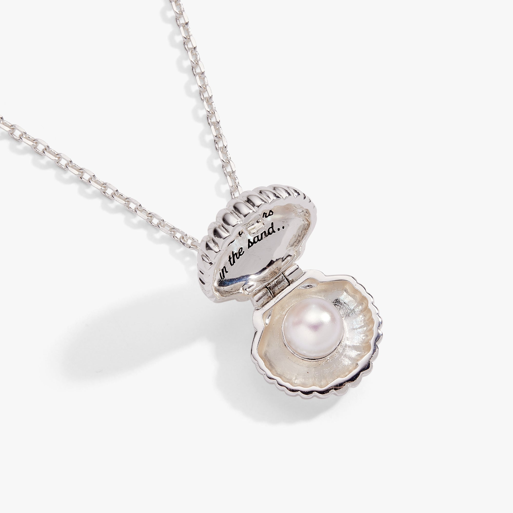 Salt + Sea 'seashells Are Love Letters In The Sand' Seashell Locket Pendant