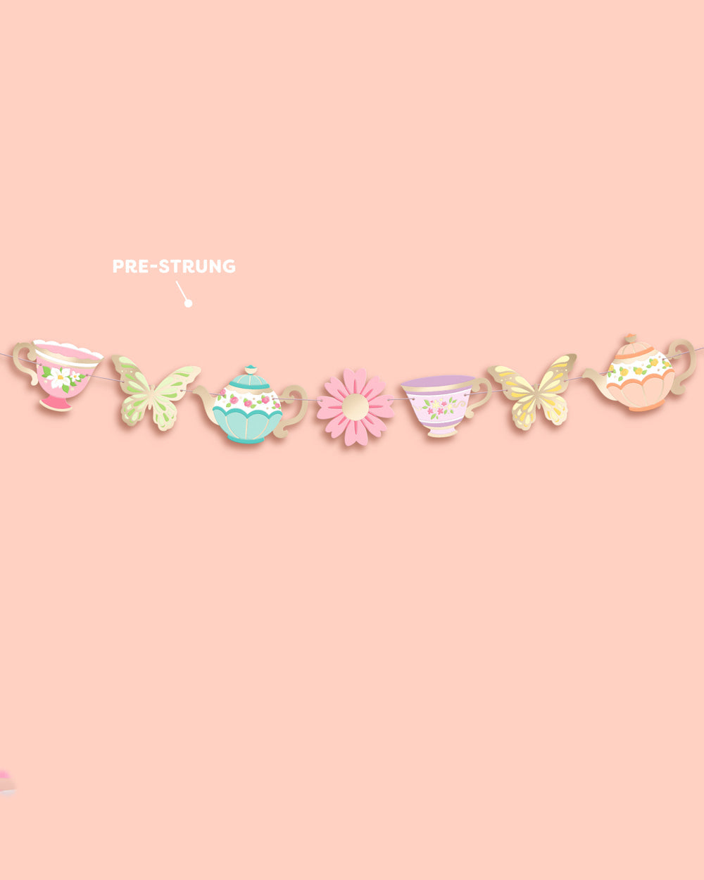 Let's Partea Banner - Gold Foil Banner