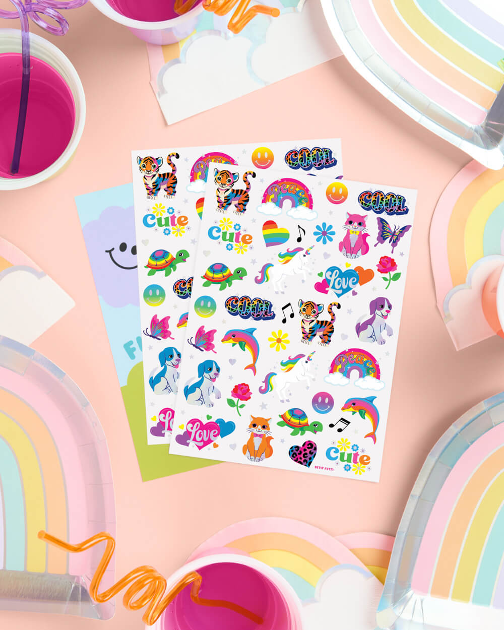 Rainbow Dreamland Tattoos - 68 Temporary Tattoos