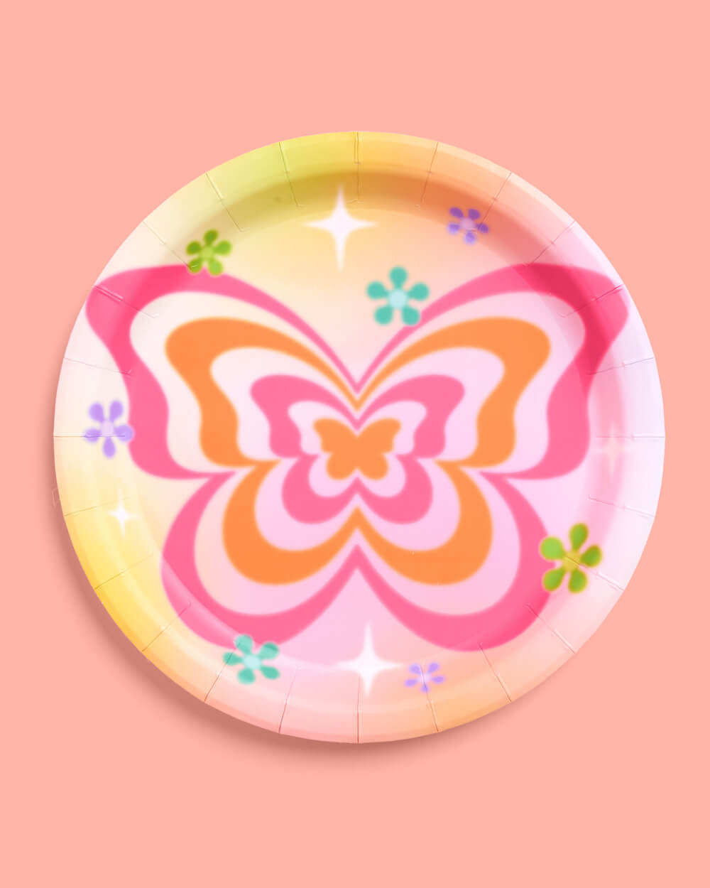 Butterfly Daydream Plates - 24 Paper Plates