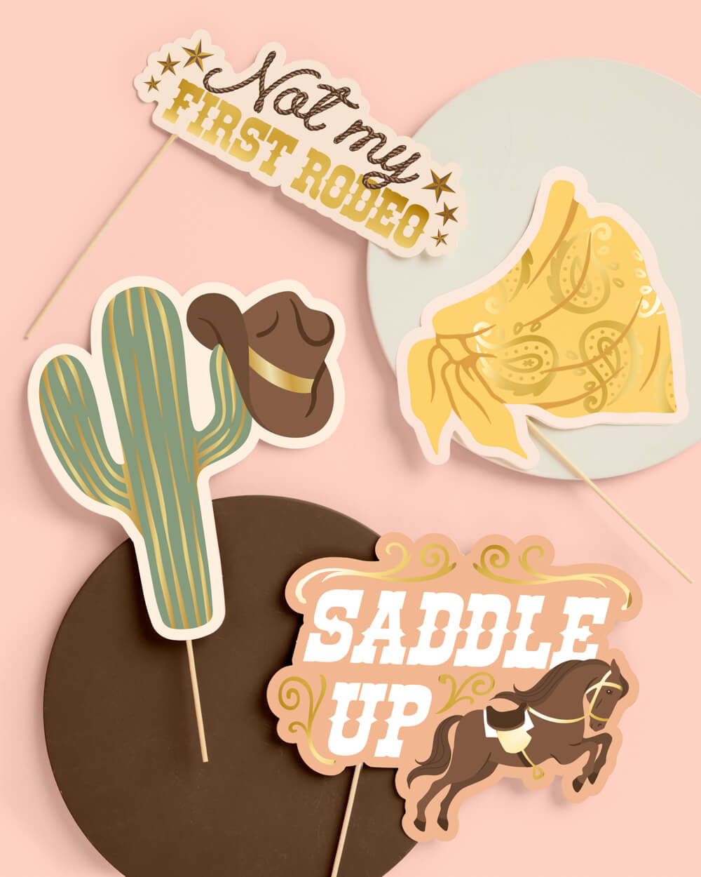 Saddle Up Props - 24 Pc. Photo Booth Set