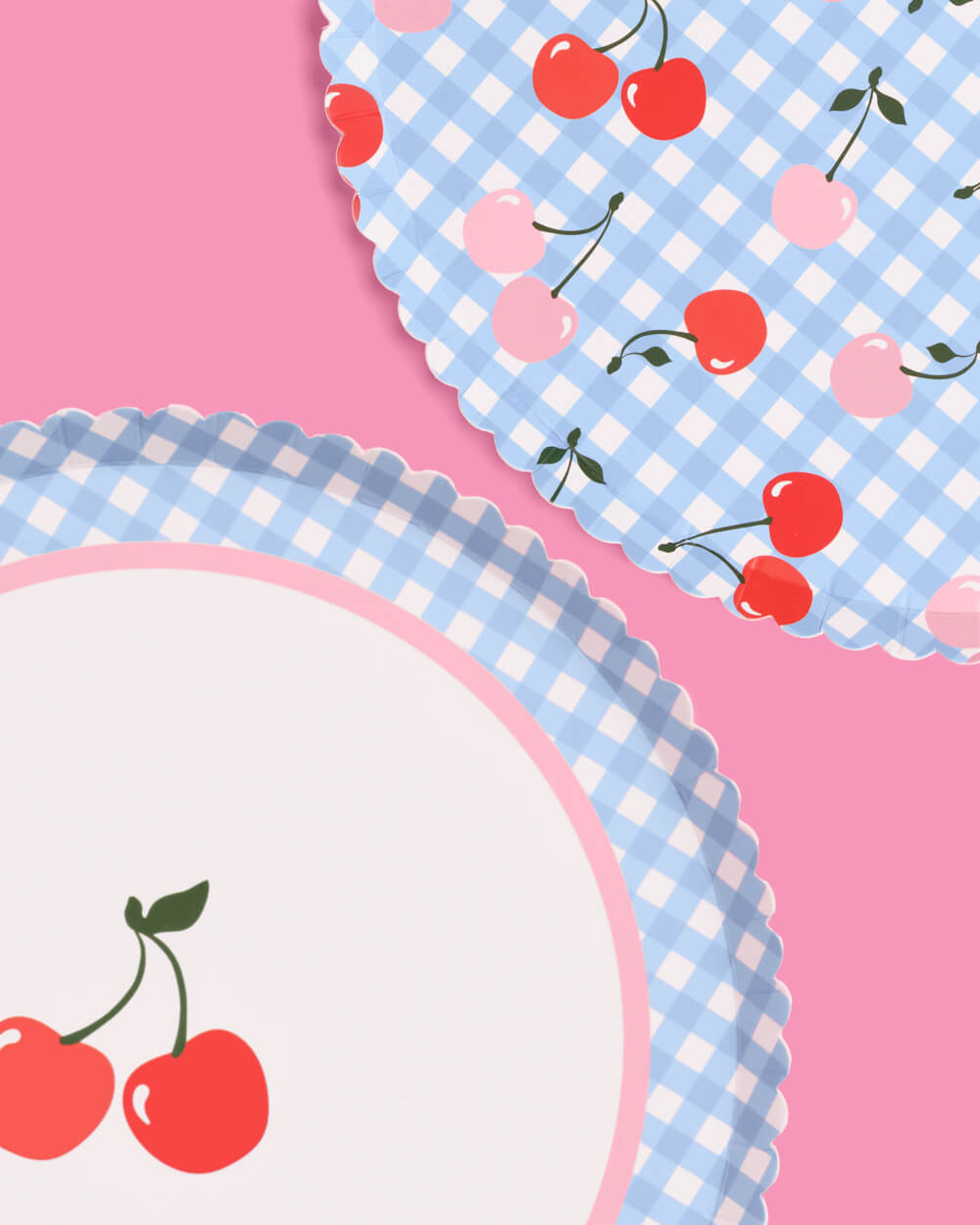 Cherry Plates - 24 Paper Plates