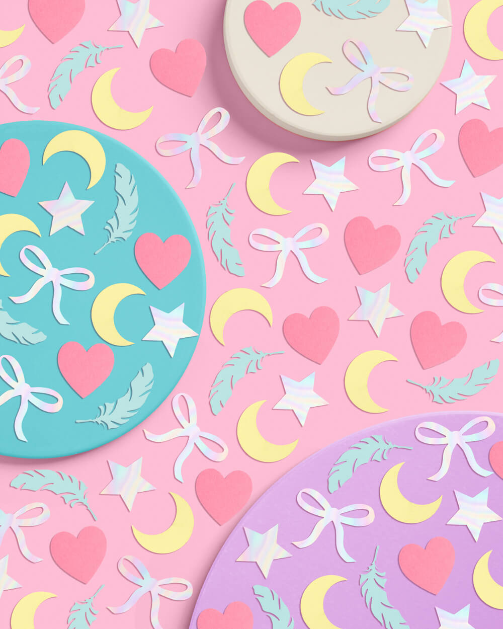 Sweet Dreams Confetti - 200 Pc Iridescent Foil Confetti