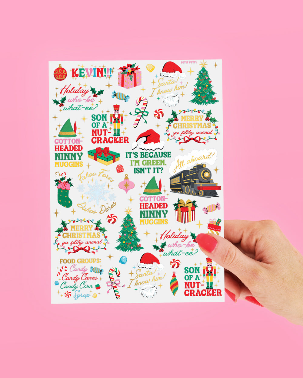 Christmas Movie Tattoos - 48 Temporary Tattoos