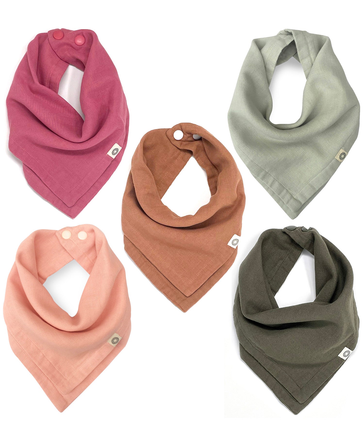 Organic Scarf Bib 5-pack