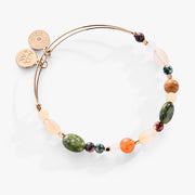 Nugget Semi-precious Beaded Bangle