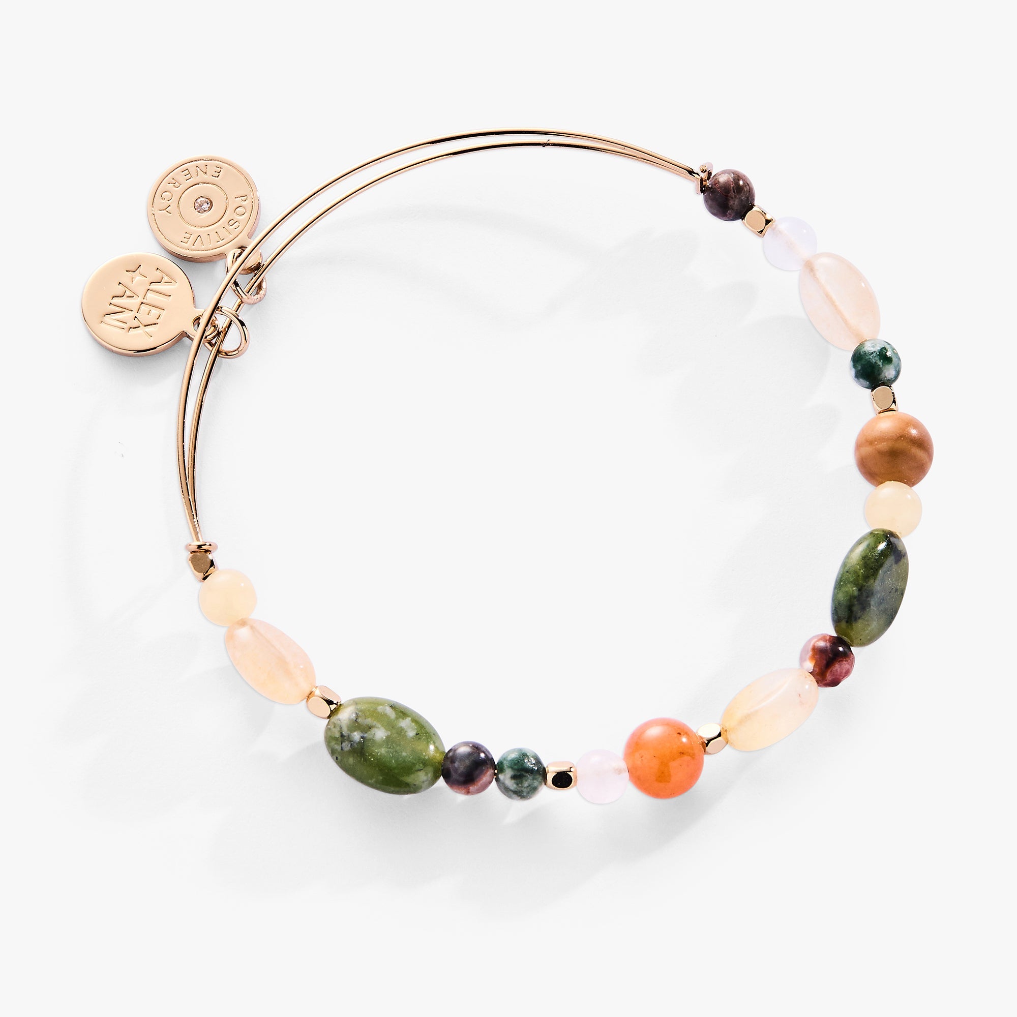 Nugget Semi-precious Beaded Bangle